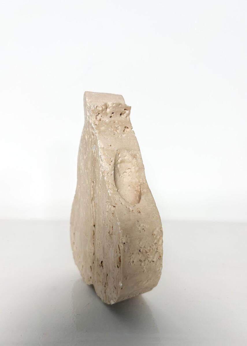Pear-Shaped Travertine Photo Frame In Good Condition For Sale In Brussels, BE