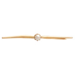 Used Pearl 18k Gold Brooch