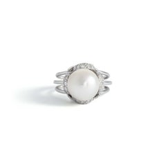 Pearl 18K White Gold Ring