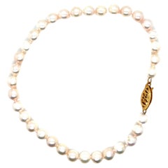 Pearl 5.5mm Bracelet 14K Yellow Gold Clasp 8 Inch Brand New