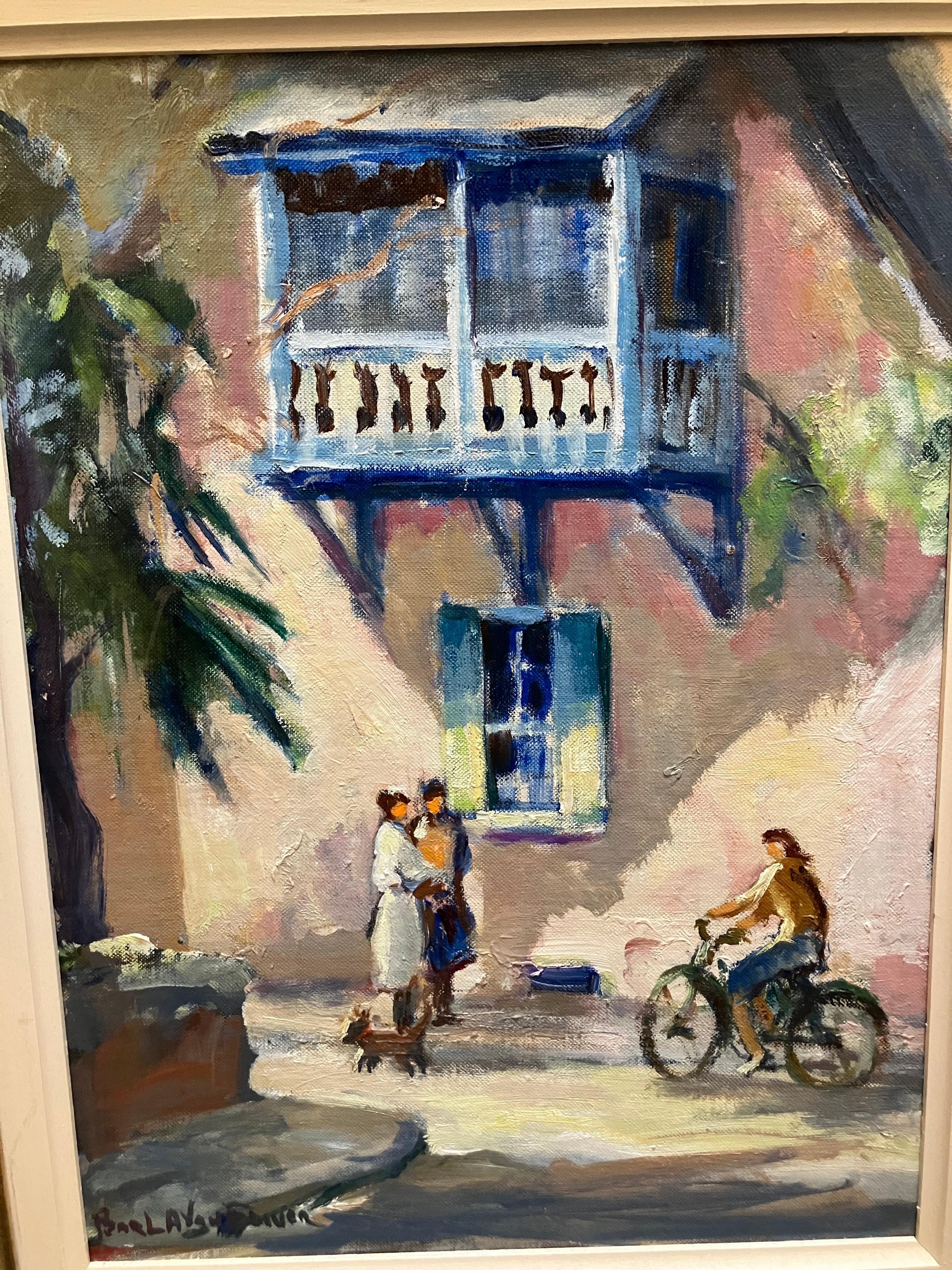 Perle A Van Sciver  New Hope Pennsylvania – Painting von Pearl A Van Sciver