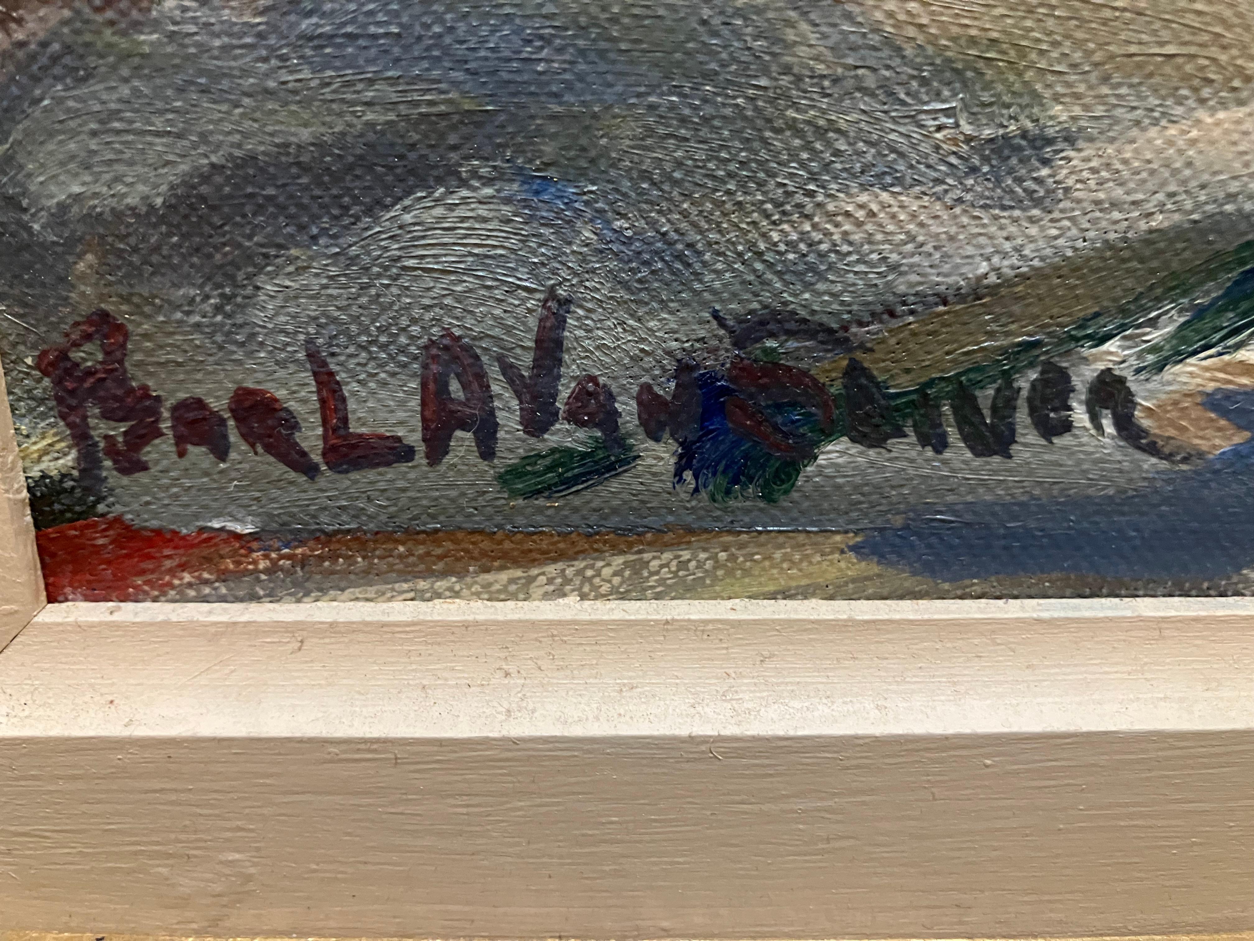 Perle A Van Sciver  New Hope Pennsylvania (Braun), Figurative Painting, von Pearl A Van Sciver