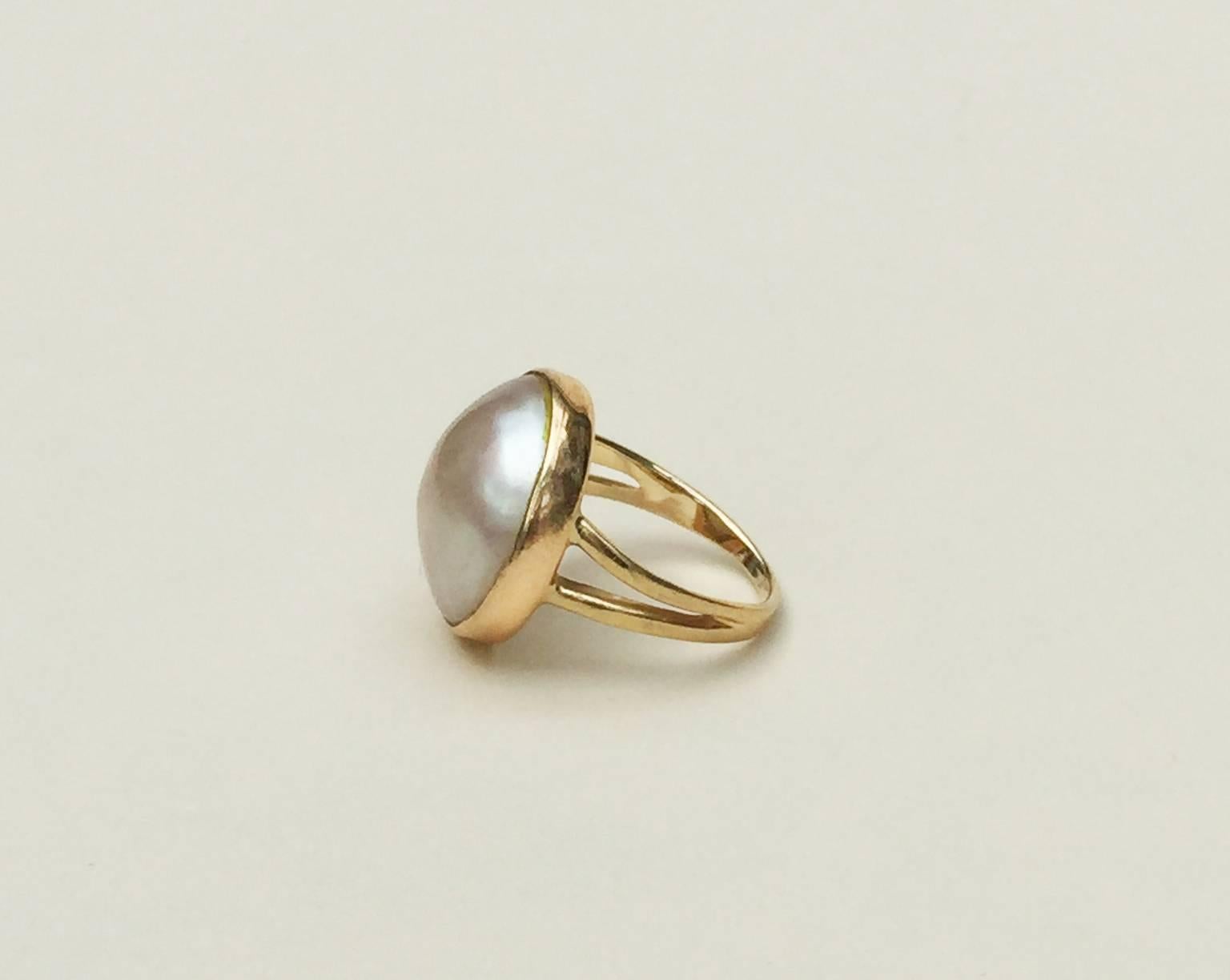 pearl pinky ring