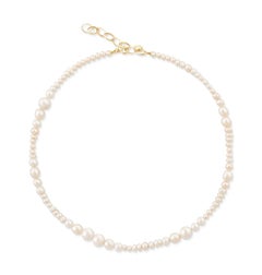 Pearl and Gold Necklace by Allison Bryan