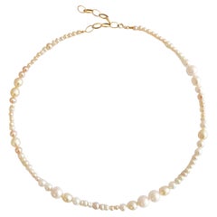 Pearl and 9 Karat Gold Necklace by Allison Bryan