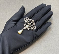 Pearl and Diamond Brooch