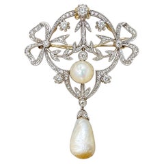 Pearl and Diamond Brooch