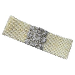 Pearl and Diamond Choker Necklace