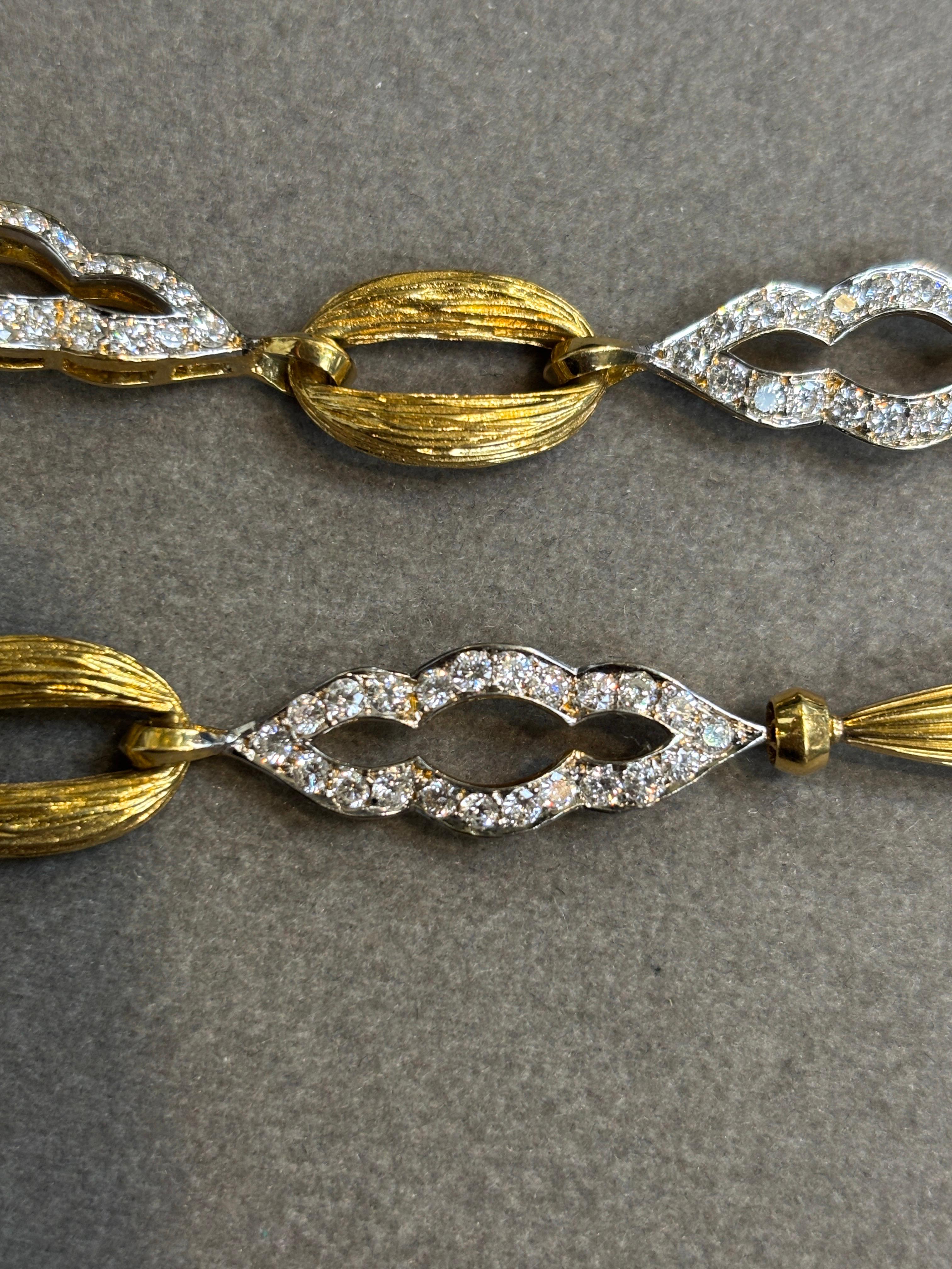 Pearl and Diamond Necklace For Sale 4