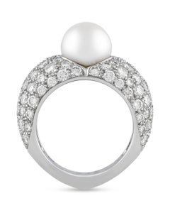 Pearl and Diamond Ring by Cartier