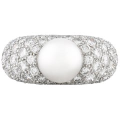 Pearl and Diamond Ring by Cartier