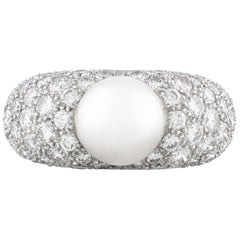 Pearl and Diamond Ring by Cartier