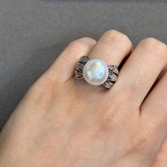 Pearl and Diamond Ring
