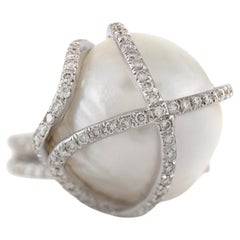 Pearl and Diamond Ring