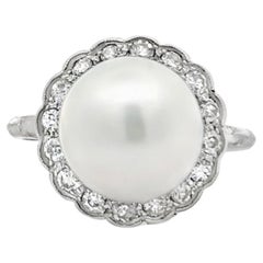 Pearl and Diamond Ring