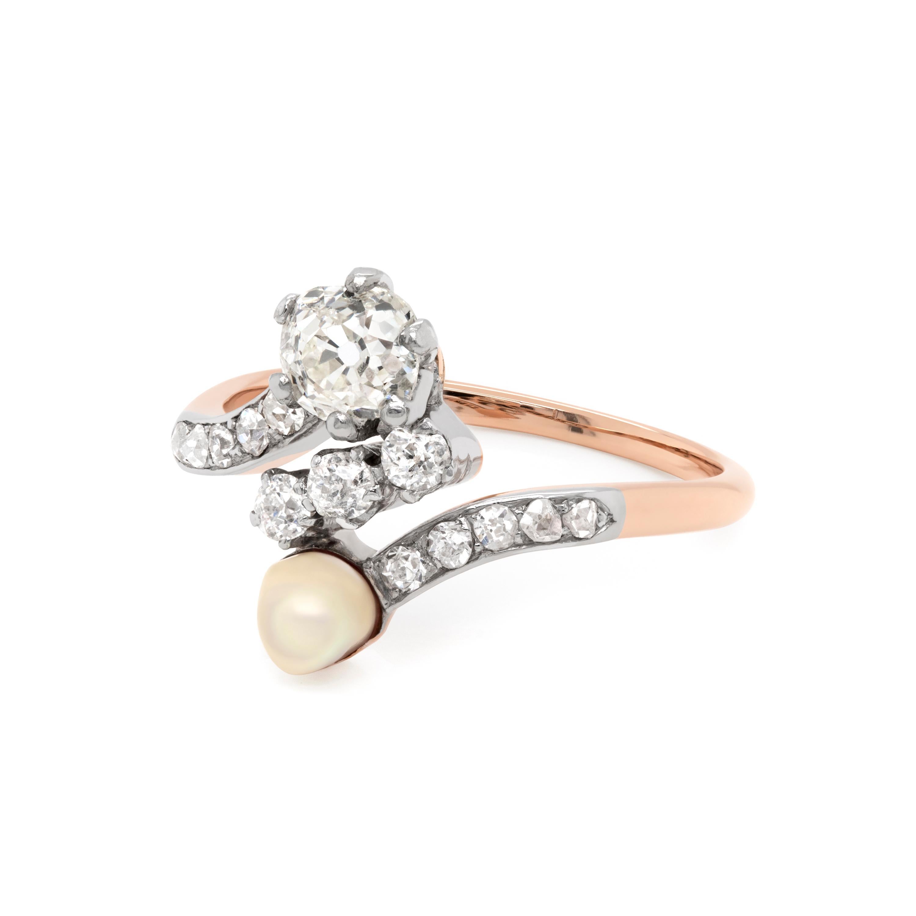 toi et moi ring pearl