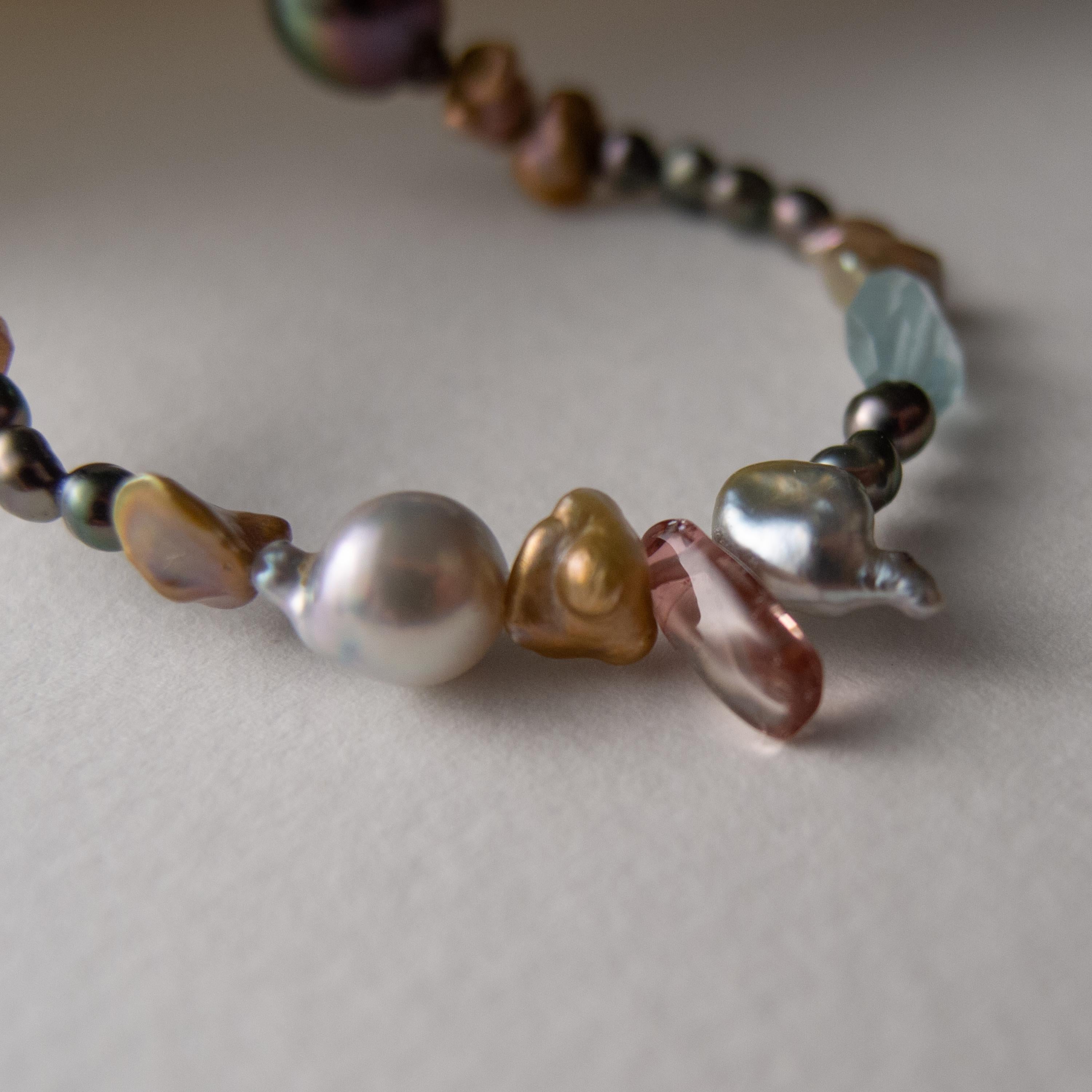 Pearl and Gemstone Necklace 36