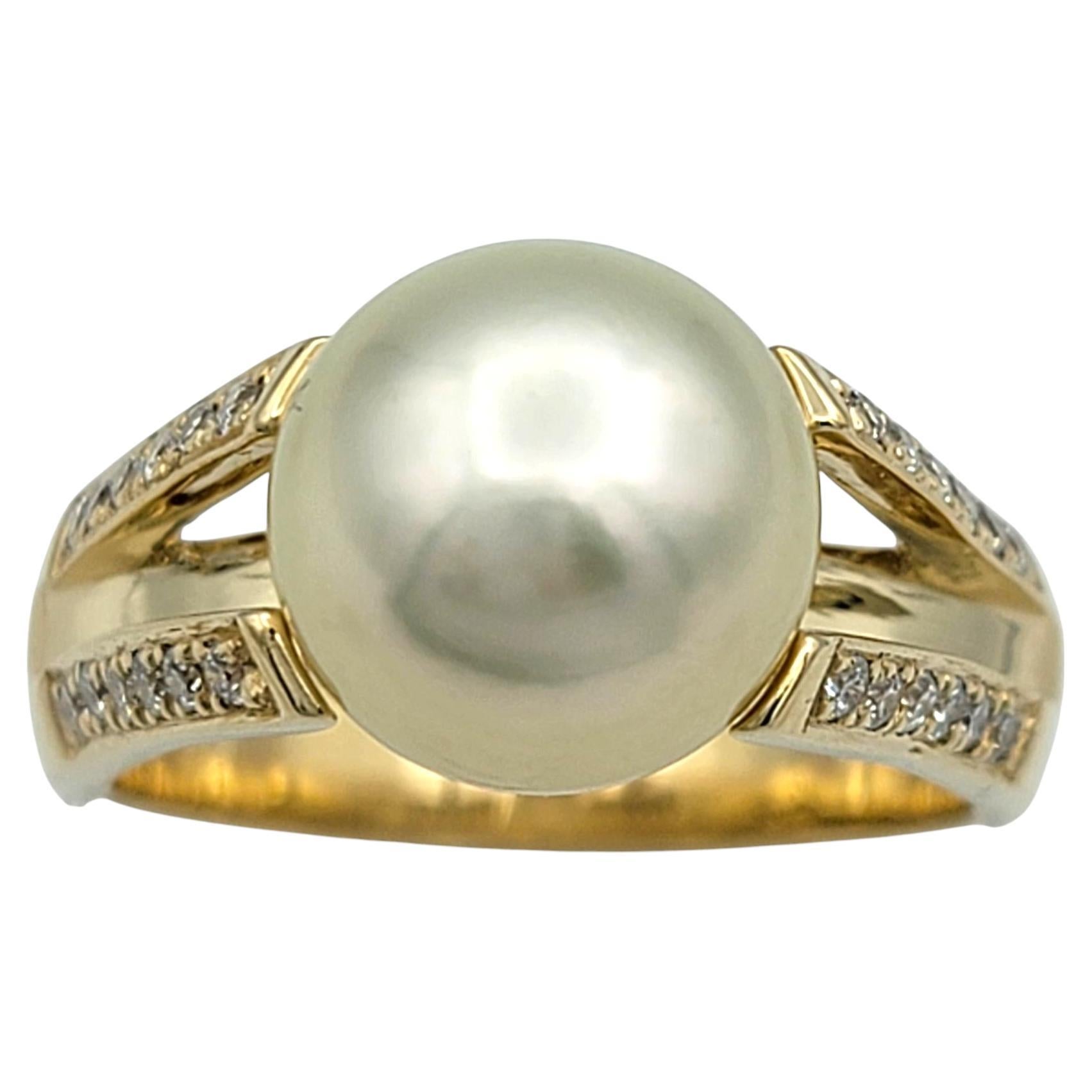 Ring Size: 8

A timeless fusion of sophistication and grace, this exquisite ring features a lustrous cultured pearl as its captivating centerpiece. The pearl radiates with soft, natural luster, symbolizing purity and elegance. Accentuating its