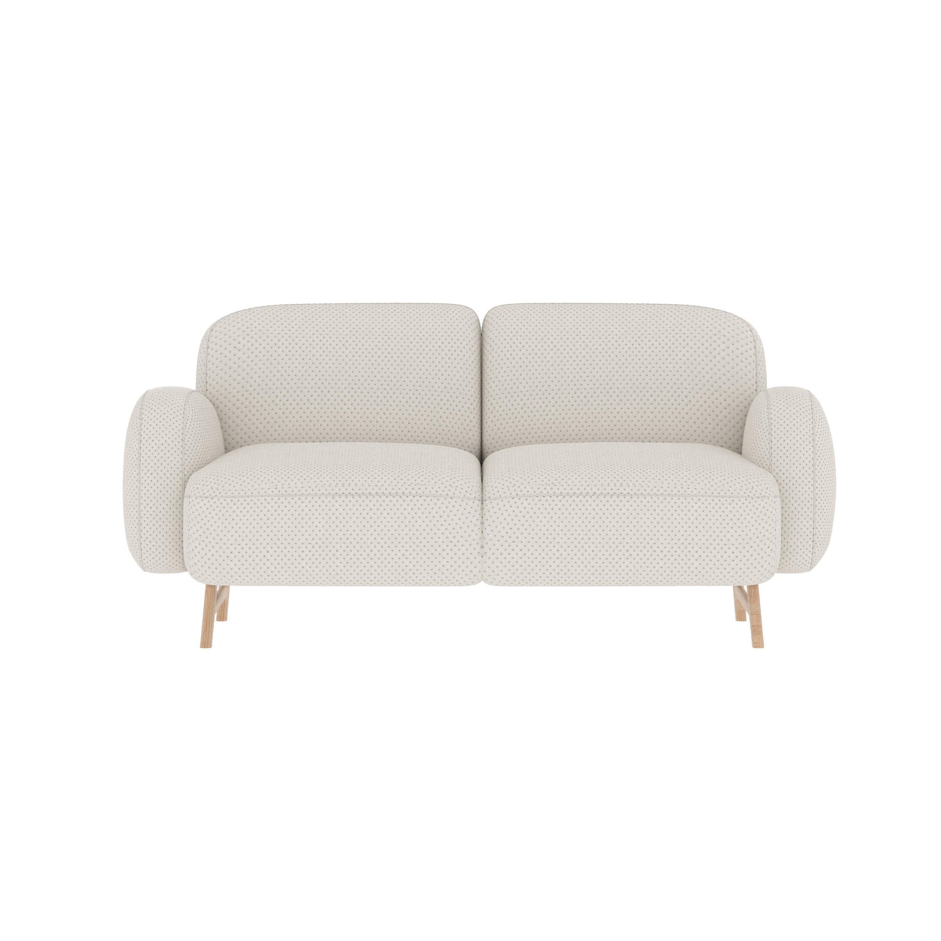Canapé 2 places Pearl Auguste par HARTO
Dimensions : L 176 x P 95 x H 79 cm : L 176 x P 95 x H 79 cm. 
MATERIAL : Pin massif, contreplaqué, 88% polyester, 12% polyester recyclé, Type de mousse : Mousse HR35 / S30.
Poids : 43 kg

Le canapé Auguste,