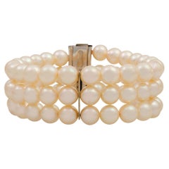 Pearl Bracelet, 3 Rows