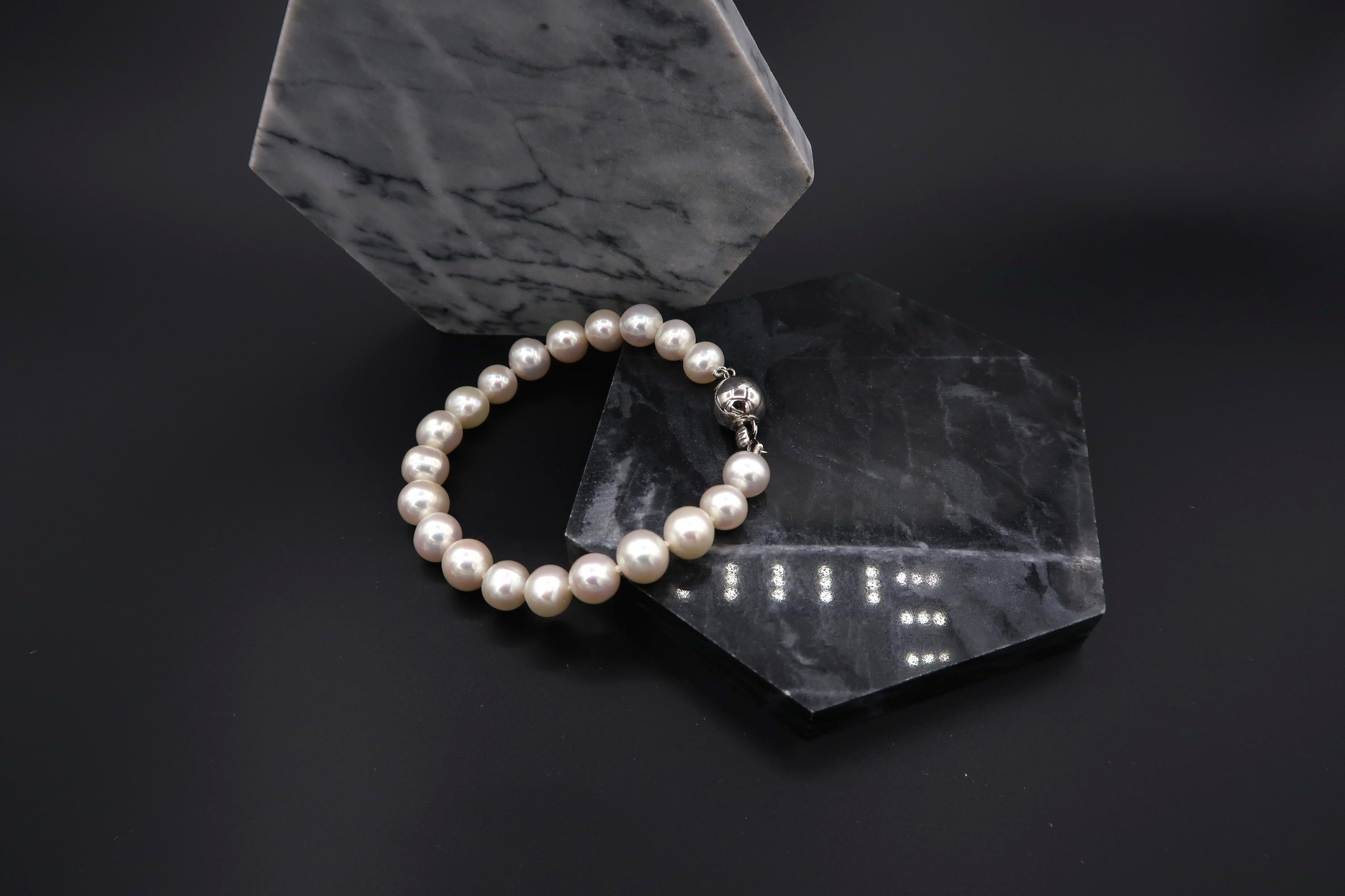 pearl bracelet silver clasp
