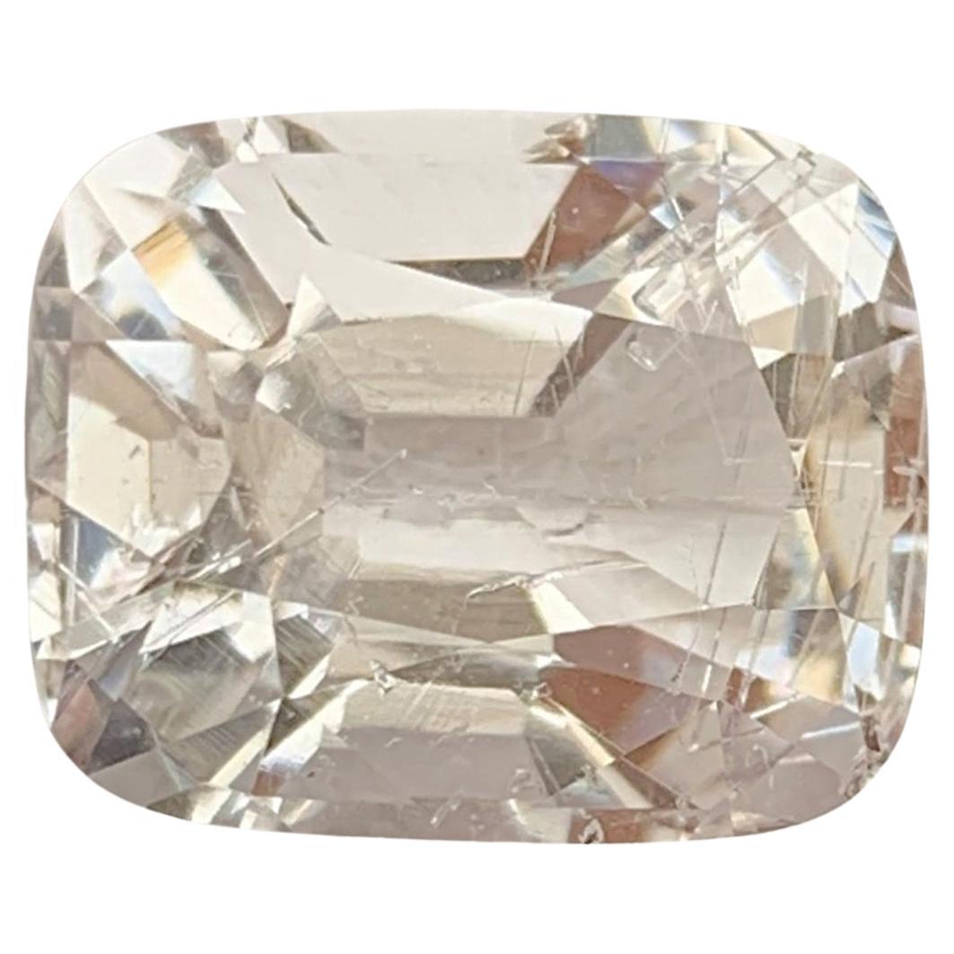 Pearl Bush Morganite Gemstone Natural Cushion Cut 6.19 CTs