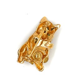 Pearl Cat Brooch / Pendant