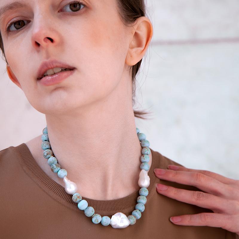 The Almond Blossoms Pearl Necklace - by Bombyx House For Sale 2
