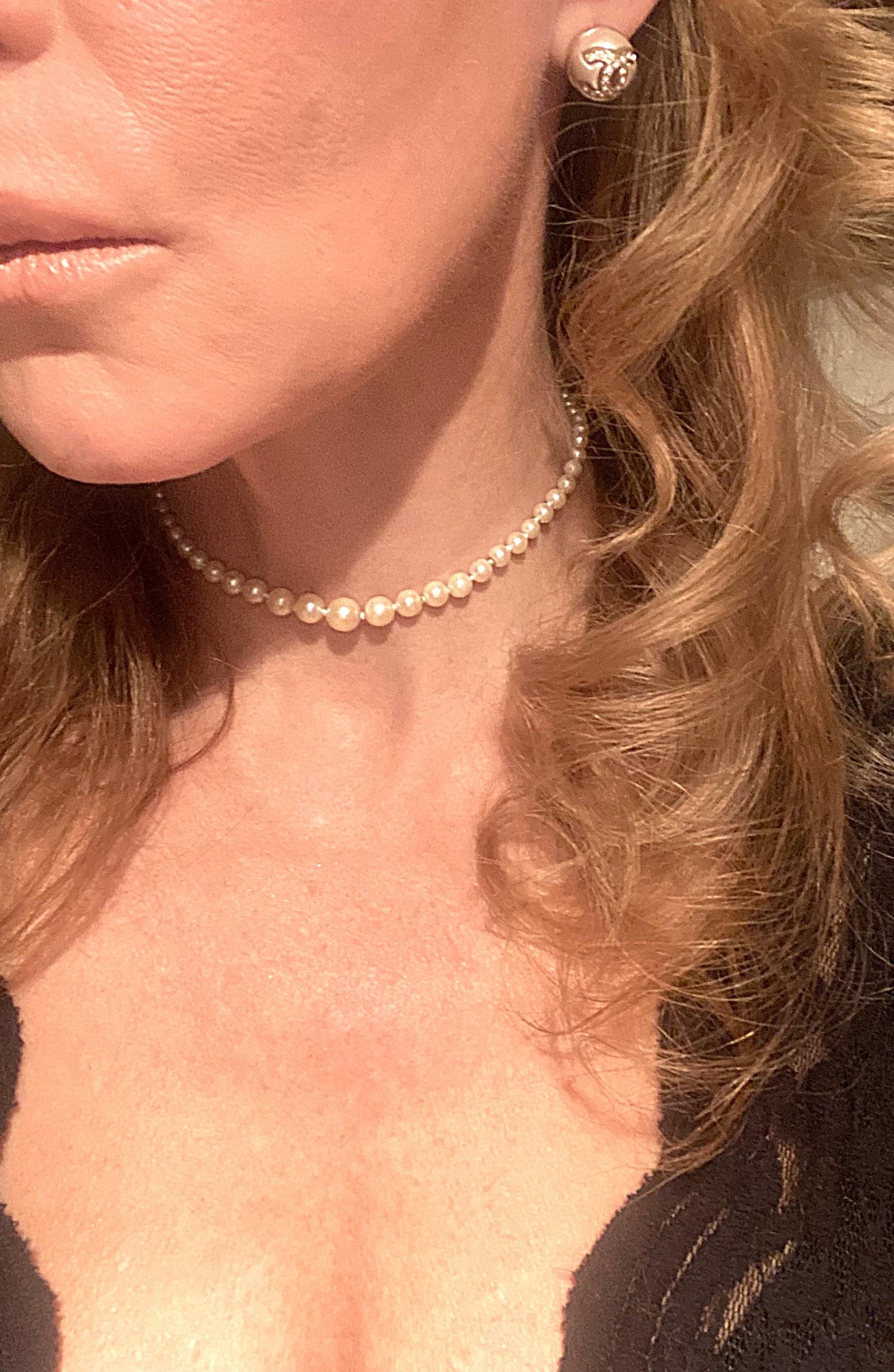 Collana girocollo di perle In condizioni buone in vendita a New York, NY