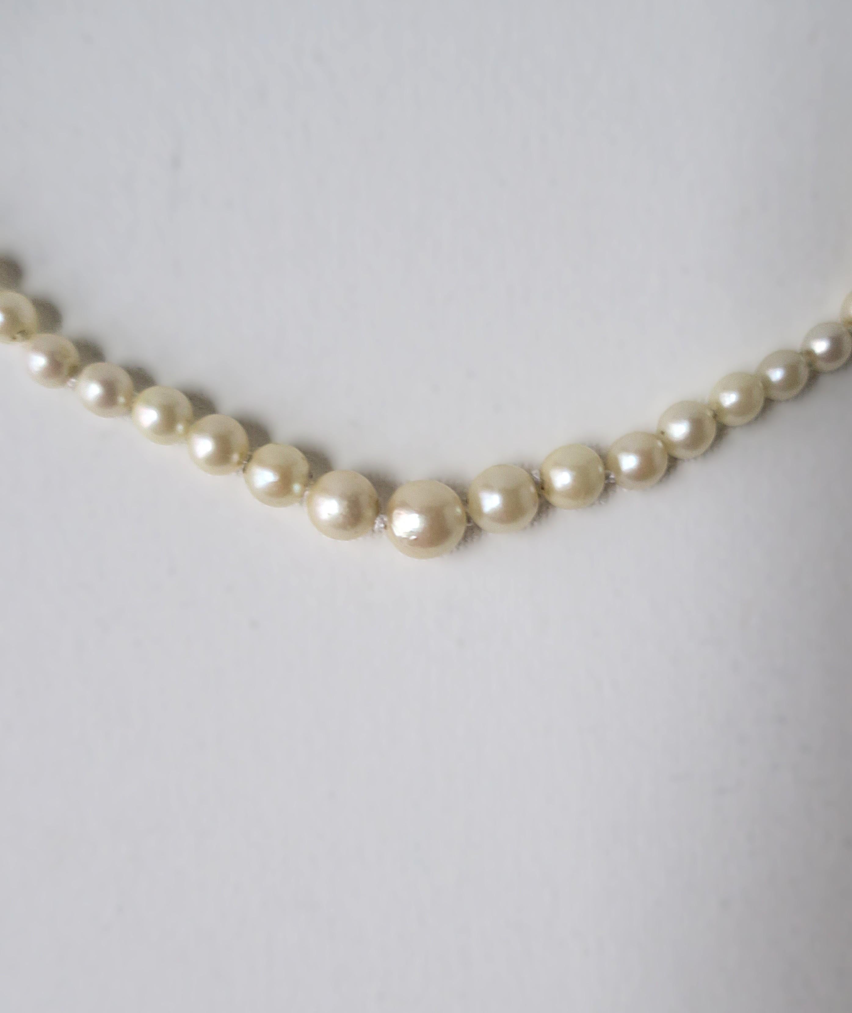 Collana girocollo di perle in vendita 1