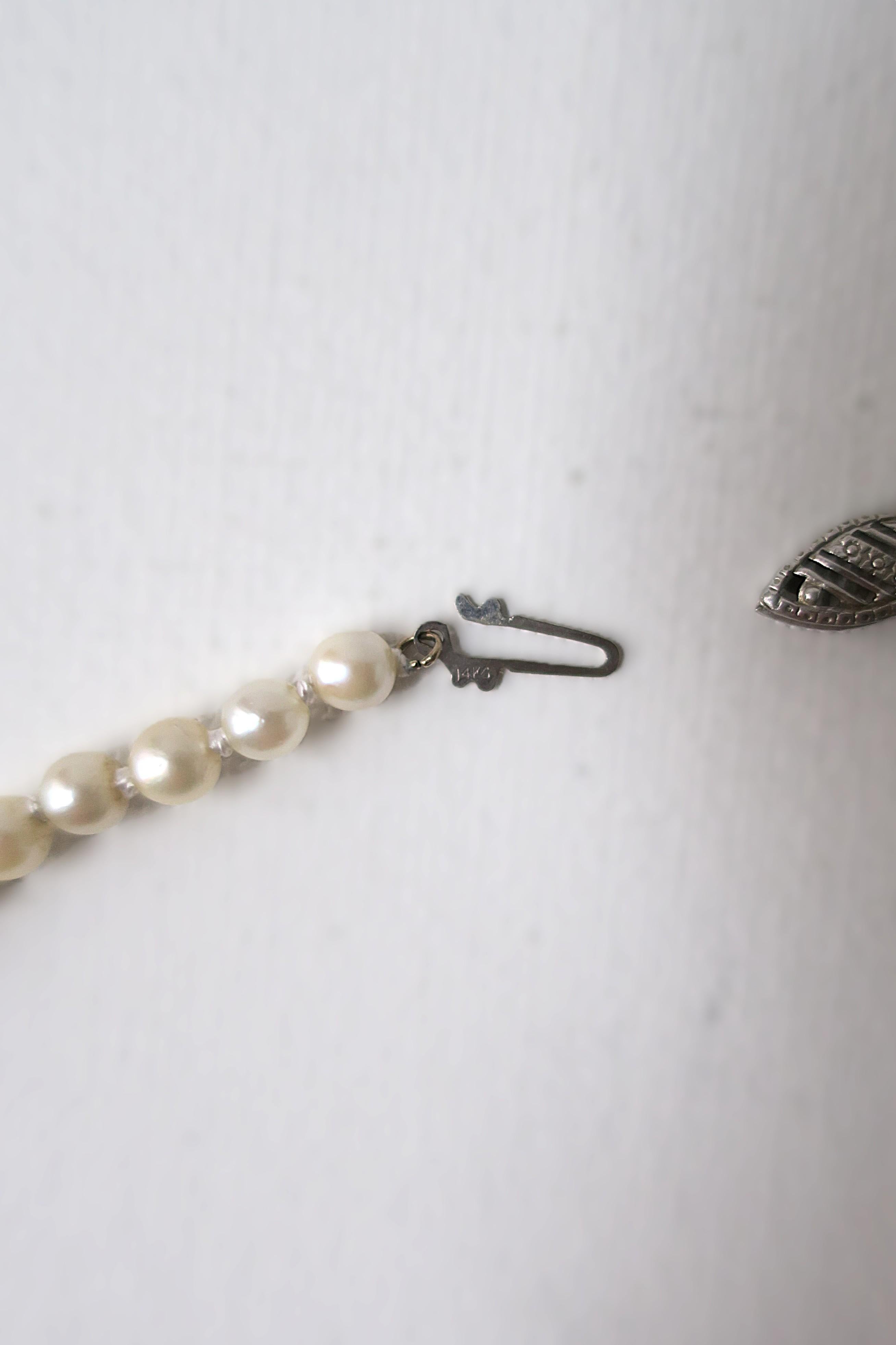 Collana girocollo di perle in vendita 3