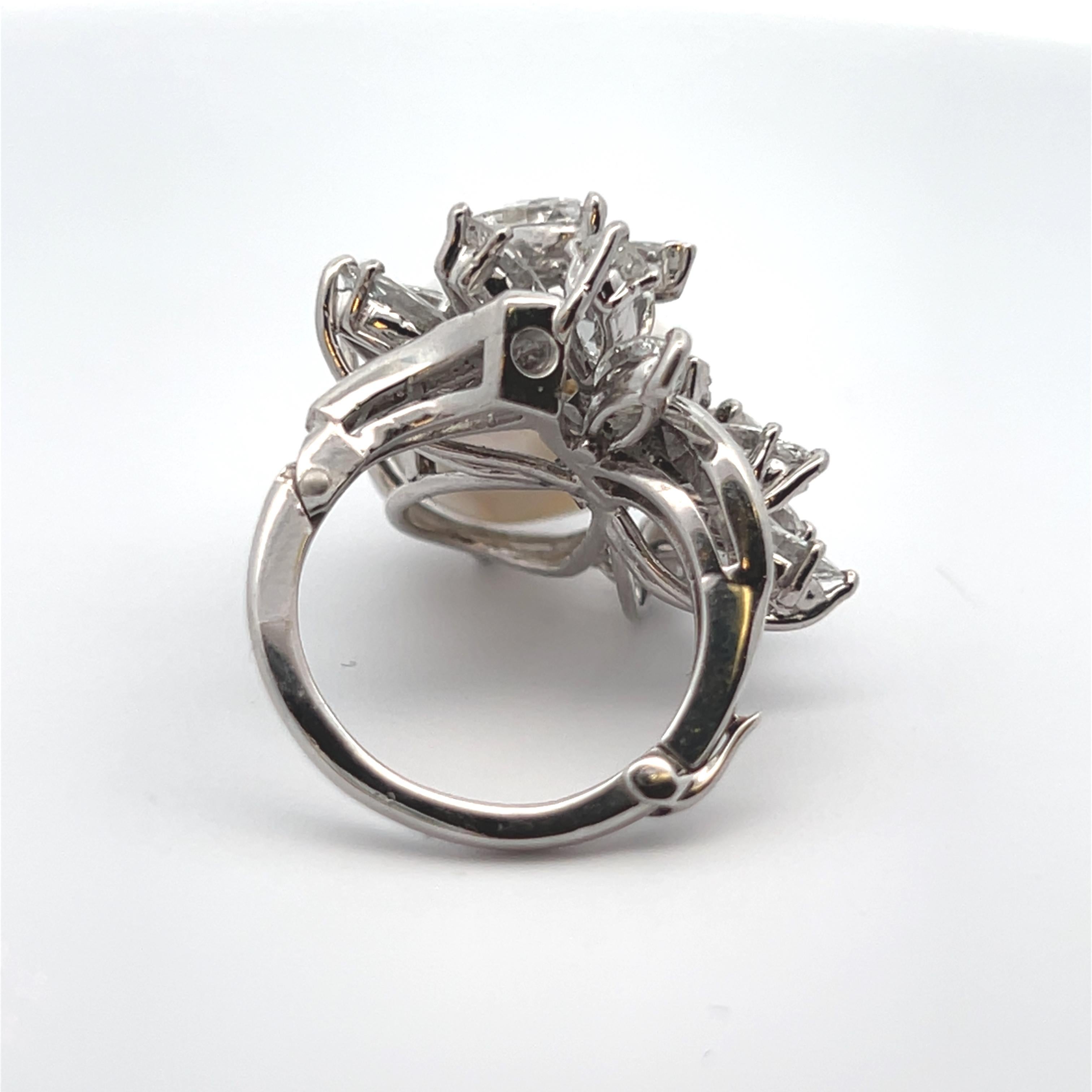 Women's Pearl Cocktail Ring For Sale