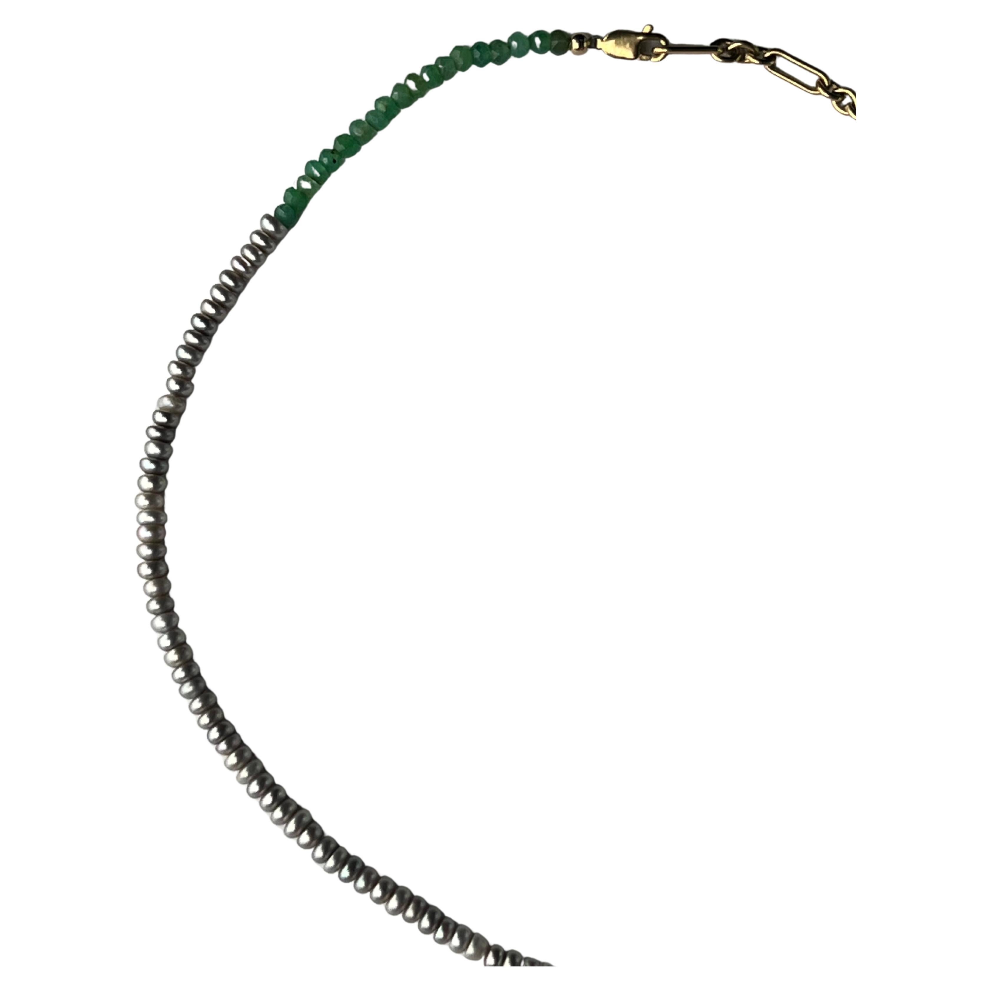 Contemporary Pearl Crysophrase Necklace Silver Choker Necklace J Dauphin