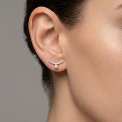 0.15ctw Diamond & Pearl 14K Gold Stud Earrings
