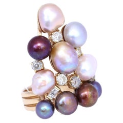 Bague convertible en perles et diamants, 2007