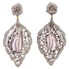 Pendientes de perlas y diamantes
