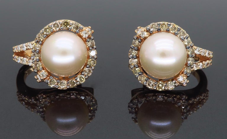 Pearl earrings leverback Clearance