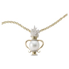 Pearl Diamond Necklace 