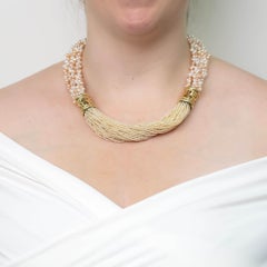 Perlen- und Diamantenhalsband von Ann Middleton CIRCA 1980er Jahre