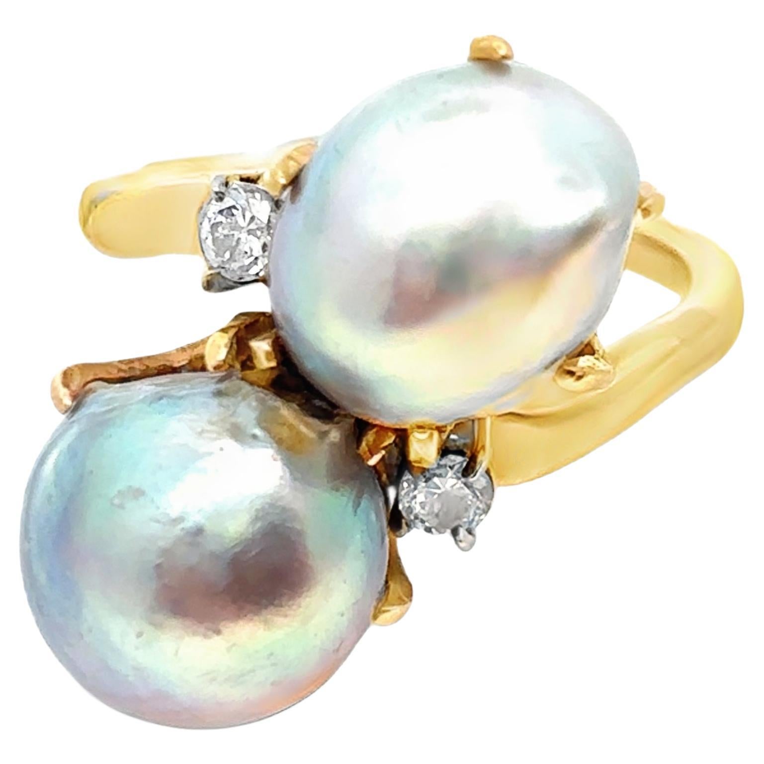 Perle
Diamant You and Me Ring