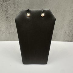 Pearl Earrings 14K Yellow Gold Kids 3mm New