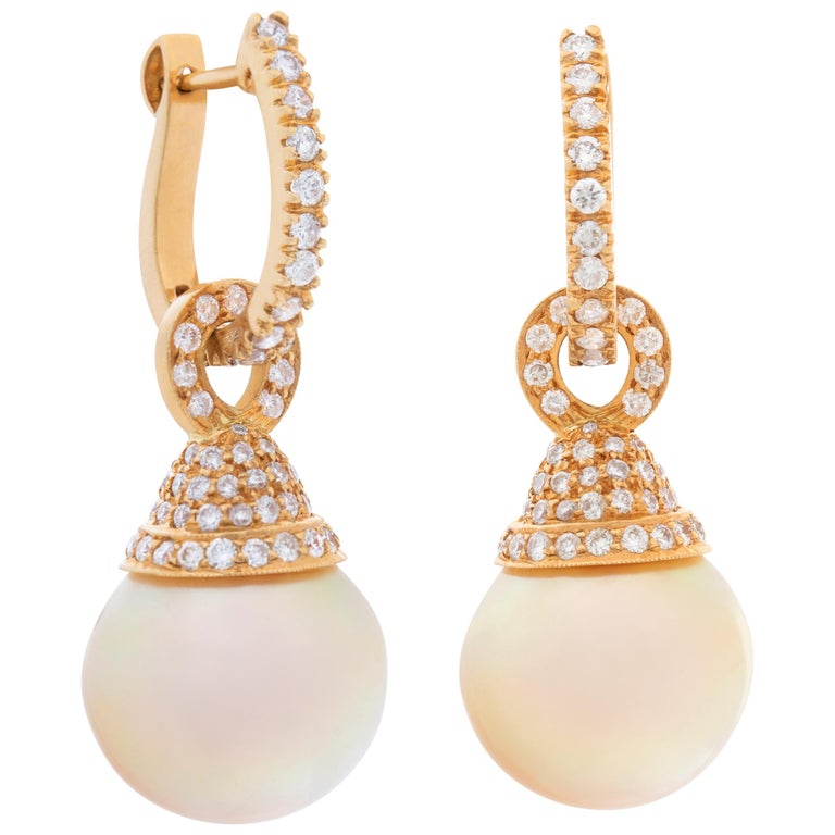 18K Ava Pearl Earrings