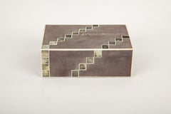 Pearl Elegance: Shagreen Treasure Box