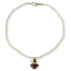 Pearl Garnet Necklace