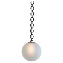 Pearl Glass Globe Brass Big Chain Pendant 25 By Magic Circus Editions