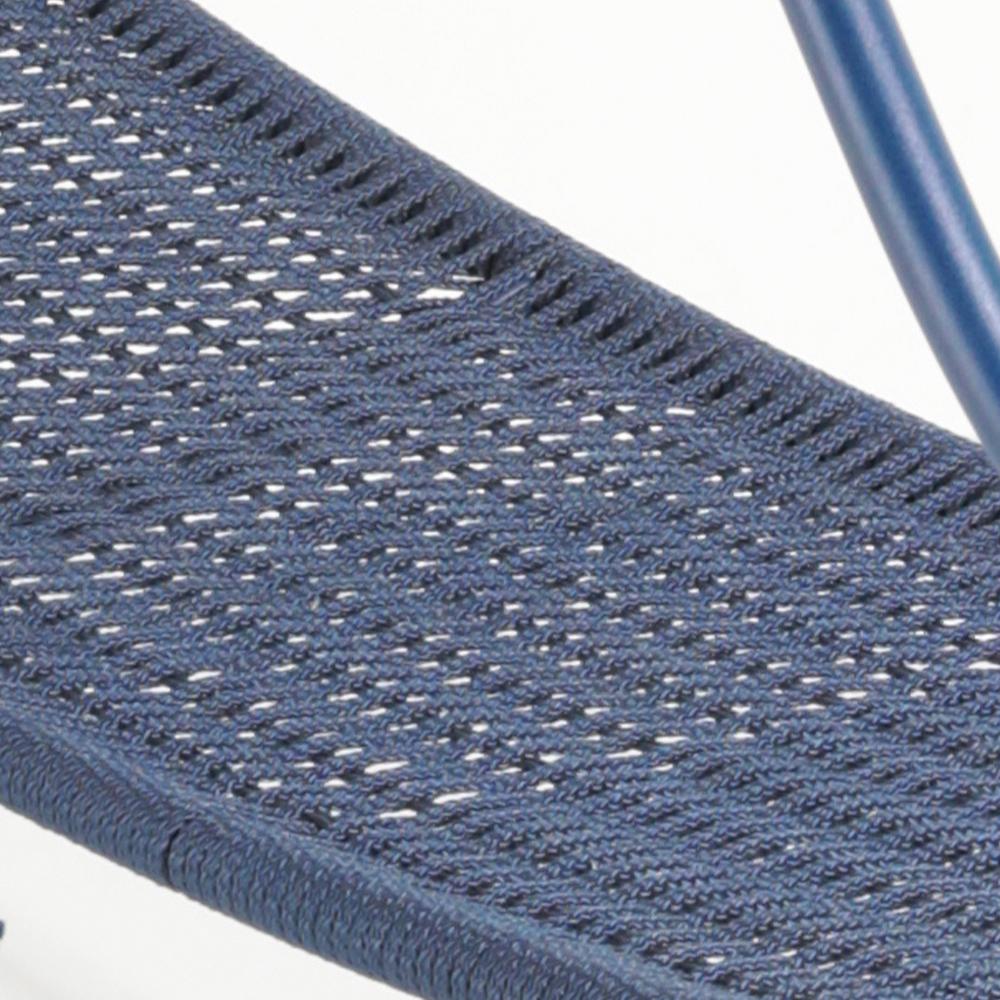 Hänge-Schwingstuhl „Pearl“ aus Aluminium mit marineblauem Seil, 21. Jahrhundert (Moderne) im Angebot