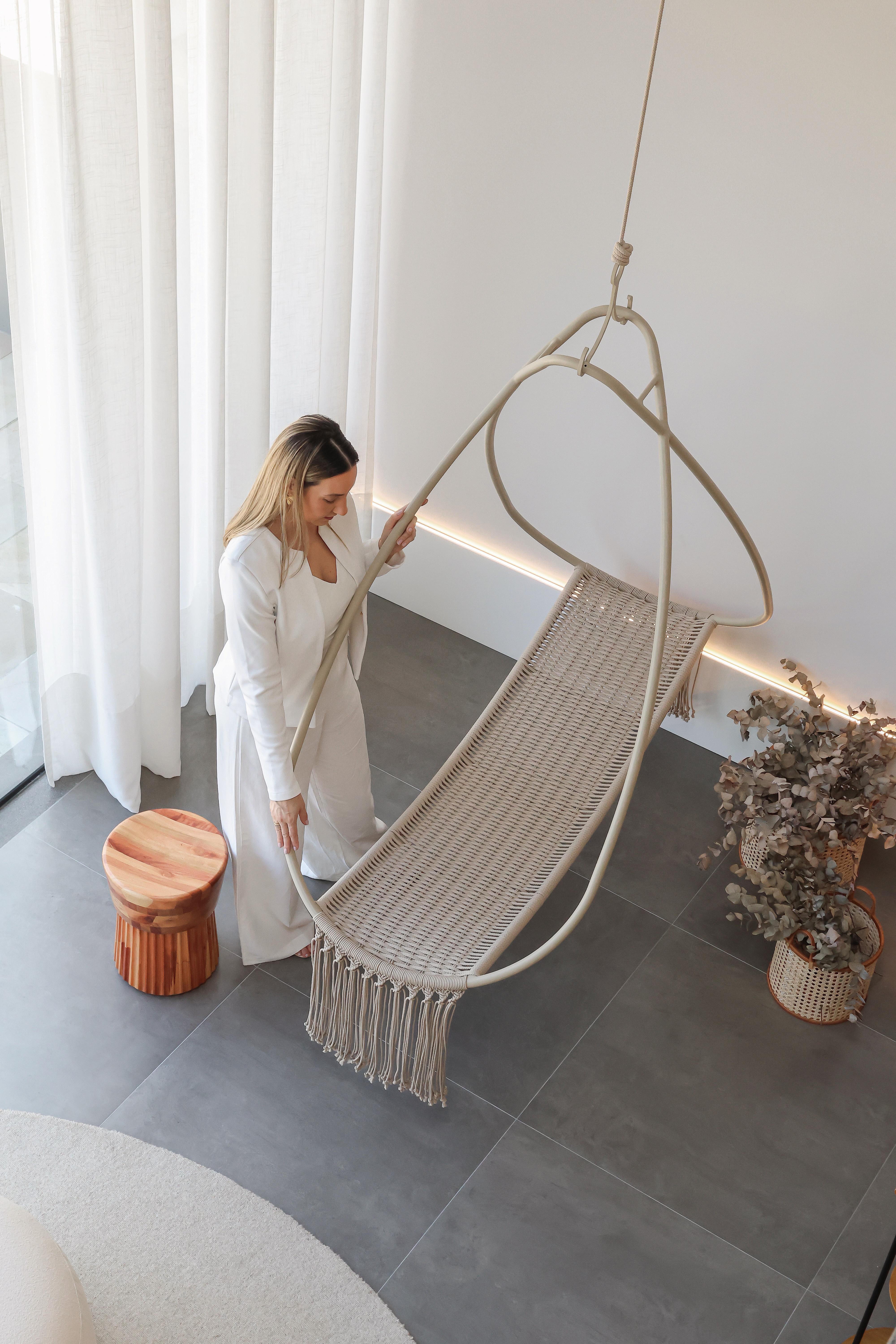 XXIe siècle et contemporain Chaise balançoire suspendue 