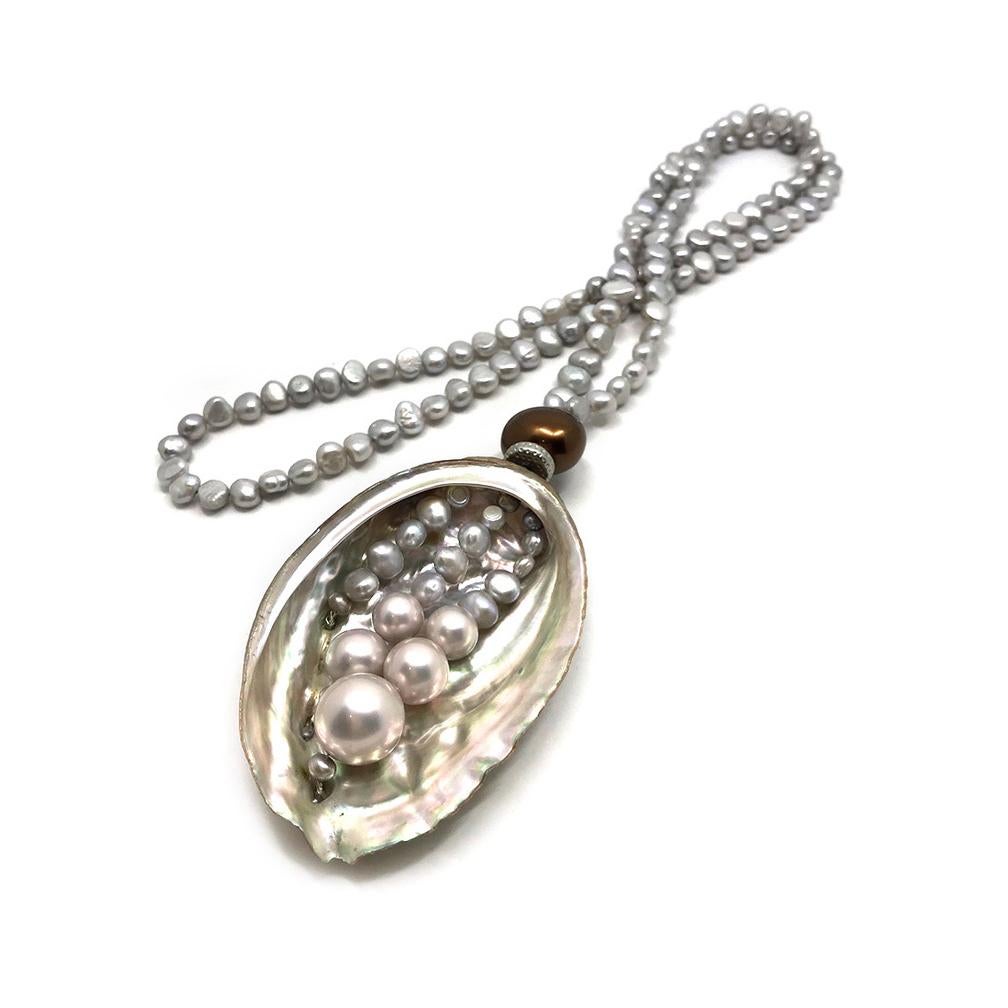 oyster and pearl necklace