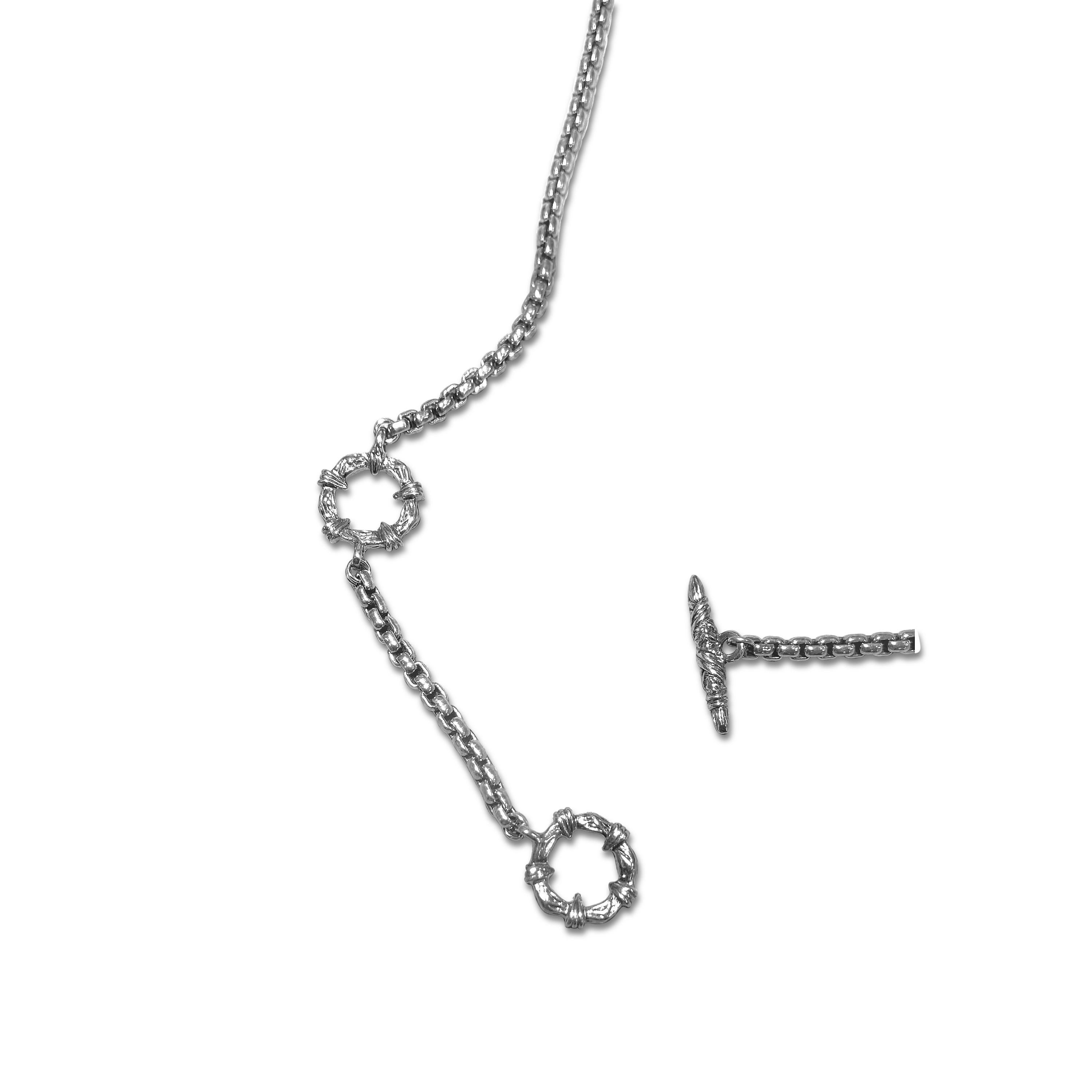 Women's Stephen Dweck Pearl, Jasper, and Garnet Pendant on a Sterling Silver Chain
