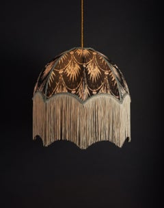 Pearl Lampshade with Fringing - Extra Large (22")